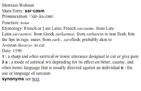 sarcasm